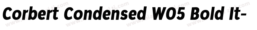 Corbert Condensed W05 Bold It字体转换